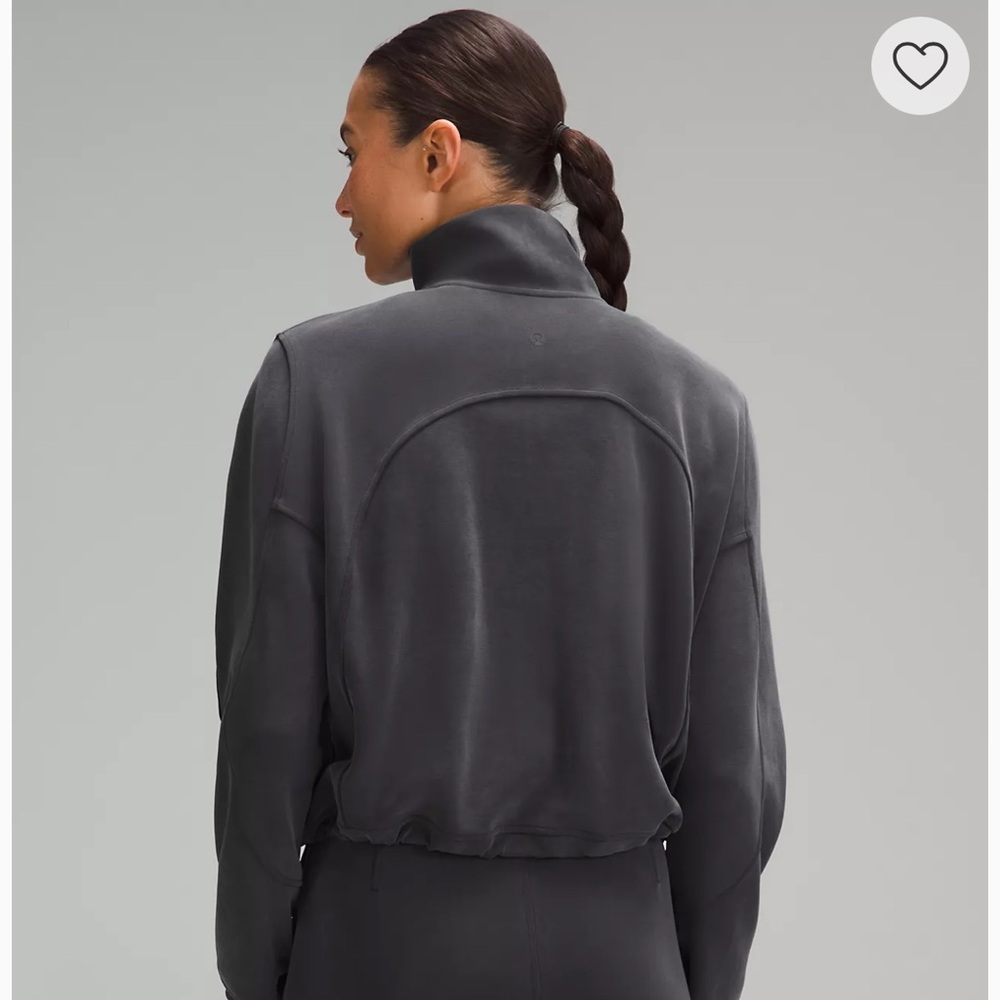 Black Lululemon 1/2 zip High-Neck Jacket